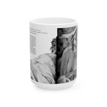Guy magazine Illustration, December 1963 - White Coffee Mug 15oz - Go Mug Yourself