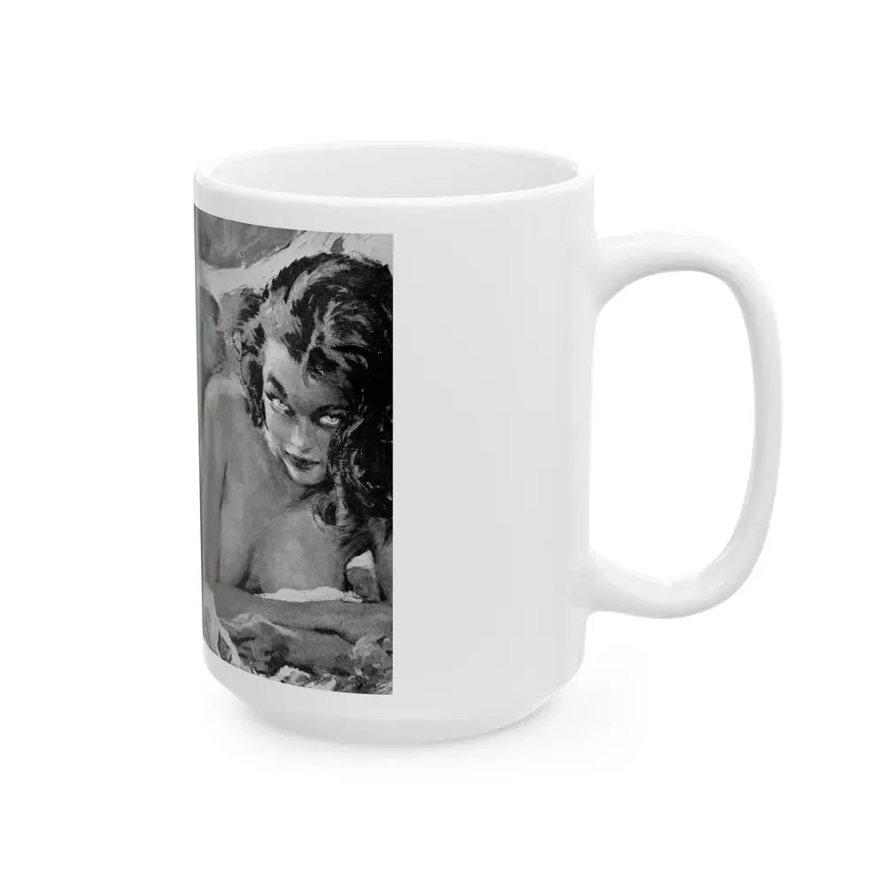 Guy magazine Illustration, December 1963 - White Coffee Mug - Go Mug Yourself