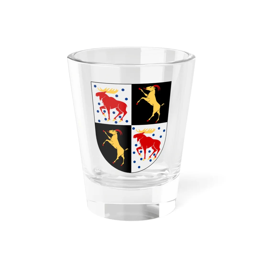 Gävleborg län vapen (Sweden) (Coat of Arms) Shot Glass 1.5oz 1.5oz - Go Mug Yourself