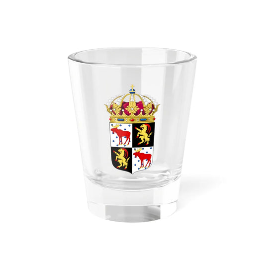 Gävleborgs län vapen crowned (Sweden) (Coat of Arms) Shot Glass 1.5oz 1.5oz - Go Mug Yourself