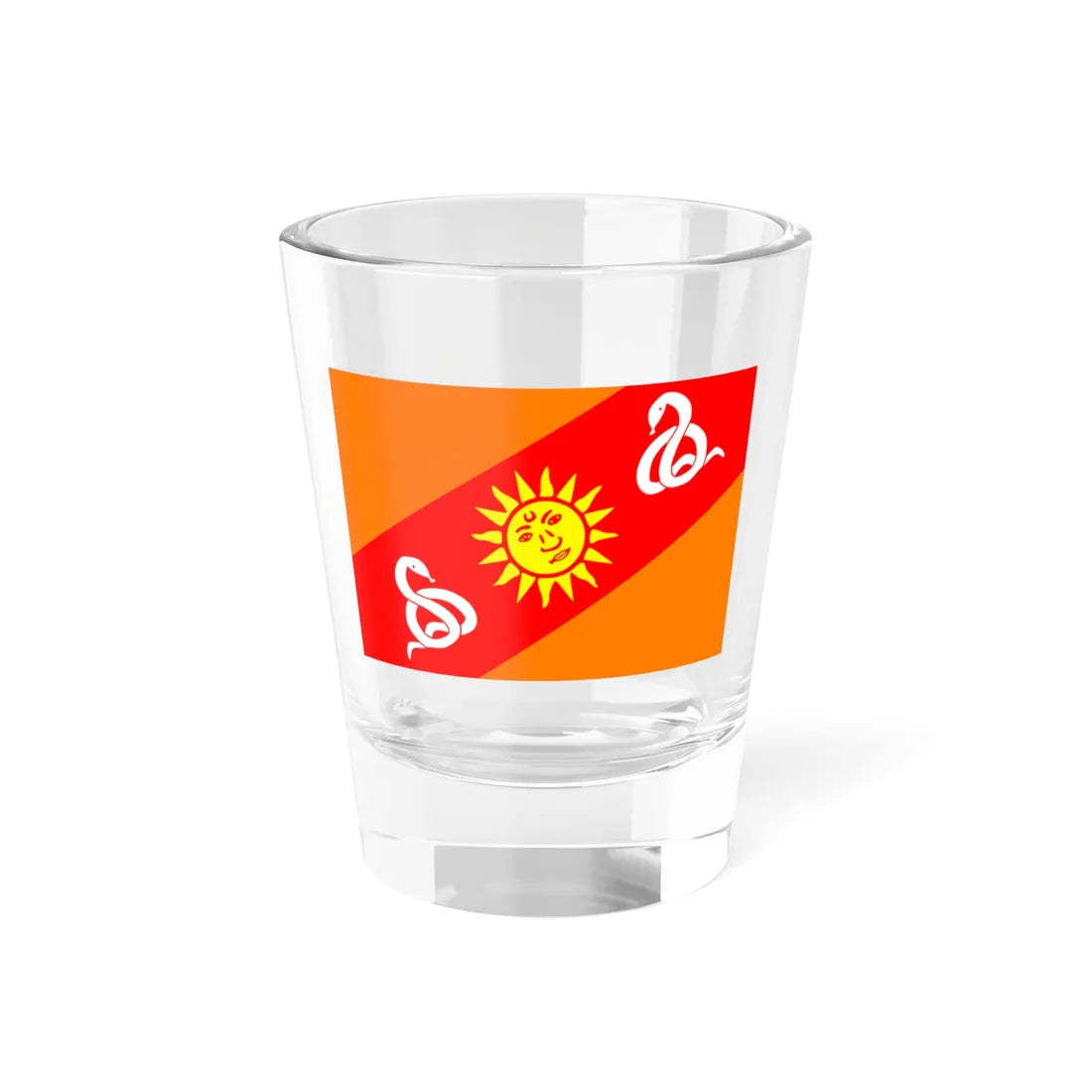 Gwalior Royal Flag (India) Shot Glass 1.5oz 1.5oz - Go Mug Yourself