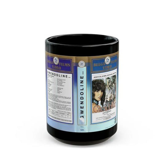 GWENDOLINE BELGA FILMS VIDEO (VHS COVER) - Black Coffee Mug 15oz - Go Mug Yourself