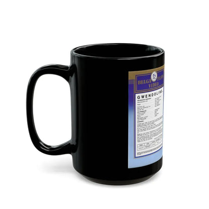GWENDOLINE BELGA FILMS VIDEO (VHS COVER) - Black Coffee Mug - Go Mug Yourself