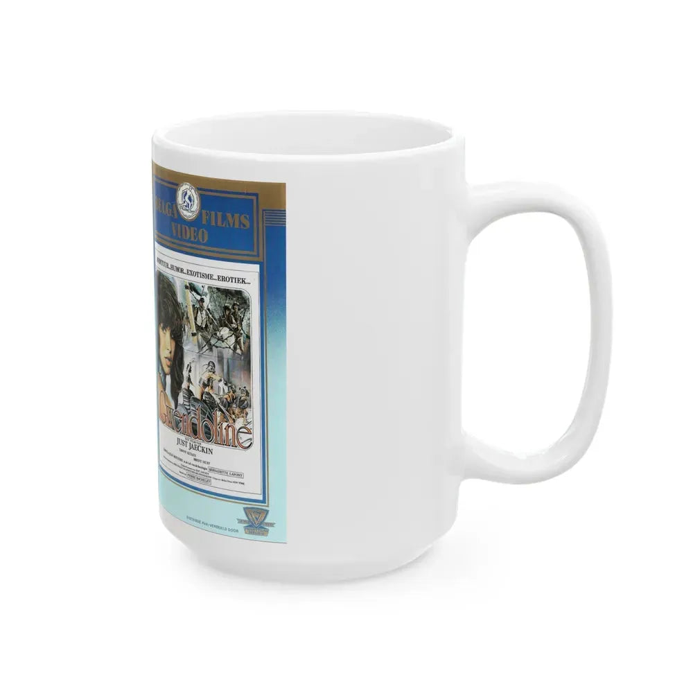GWENDOLINE BELGA FILMS VIDEO (VHS COVER) - White Coffee Mug - Go Mug Yourself