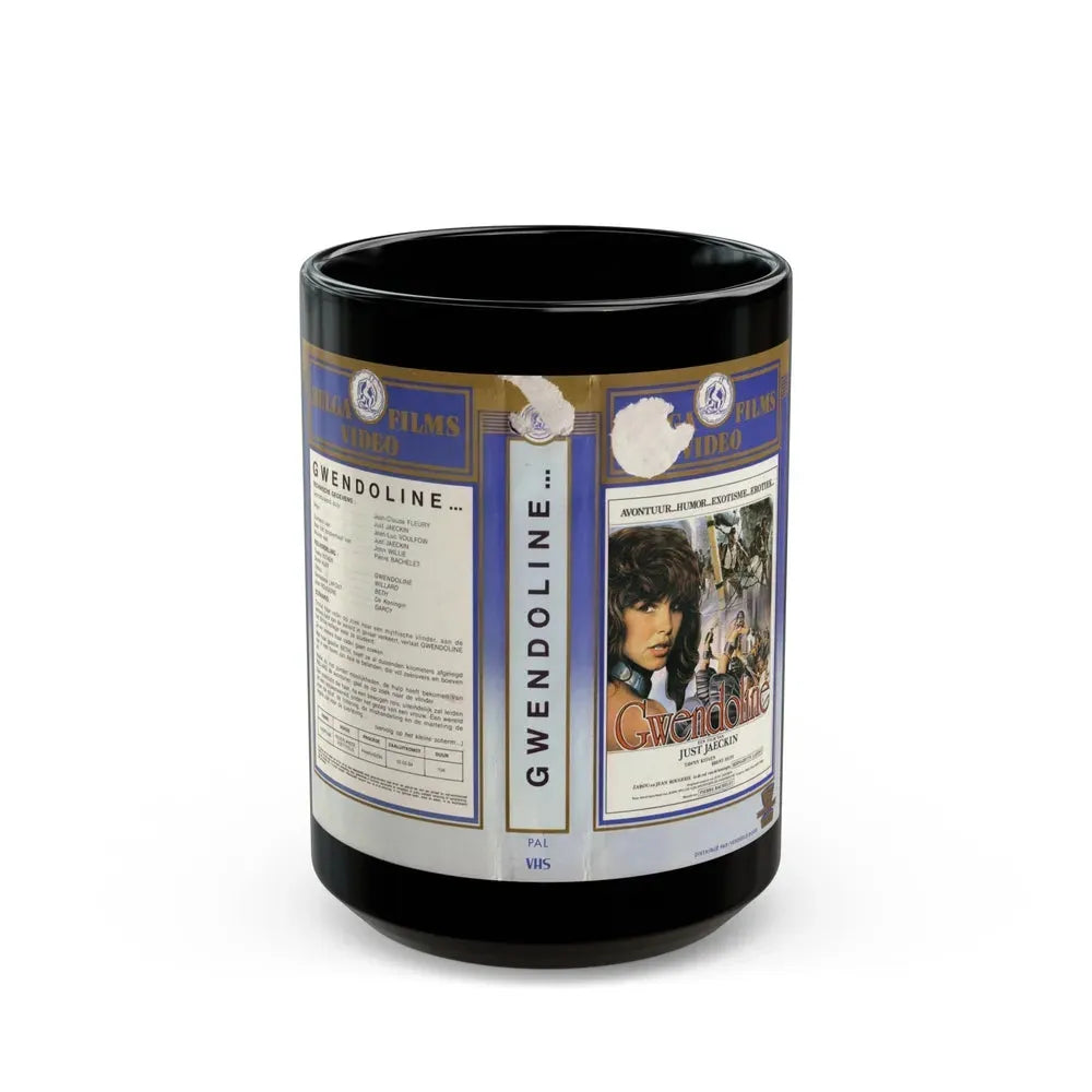 GWENDOLINE (VHS COVER) - Black Coffee Mug 15oz - Go Mug Yourself