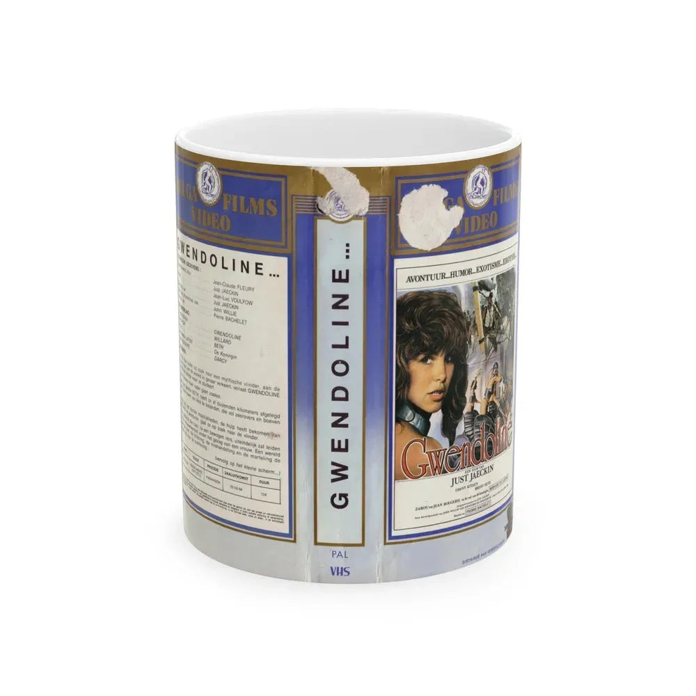 GWENDOLINE (VHS COVER) - White Coffee Mug 11oz - Go Mug Yourself