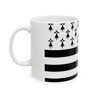 Gwenn ha Du 11 mouchetures (Belgium) White Coffee Mug-Go Mug Yourself