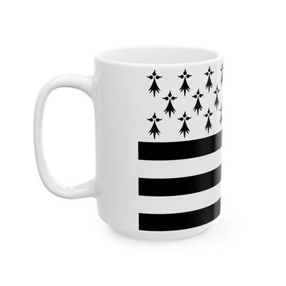 Gwenn ha Du 11 mouchetures (Belgium) White Coffee Mug-Go Mug Yourself