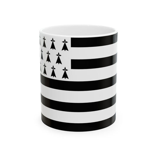 Gwenn ha du 14 mouchetures (Belgium) White Coffee Mug-11oz-Go Mug Yourself