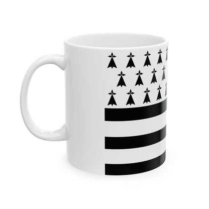 Gwenn ha du 14 mouchetures (Belgium) White Coffee Mug-Go Mug Yourself