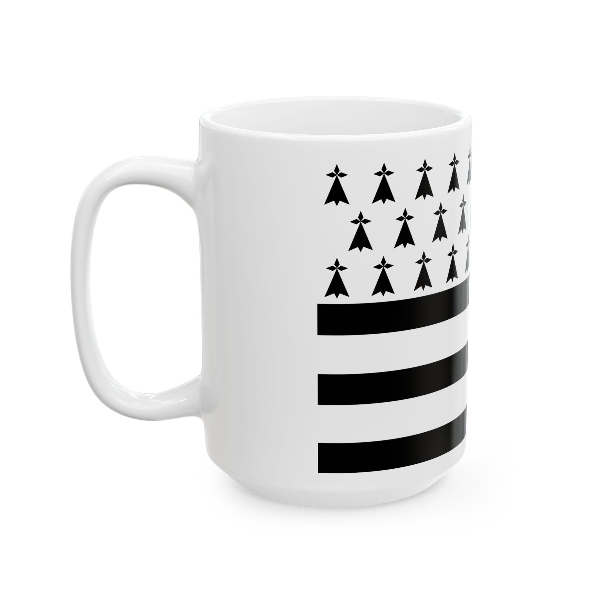 Gwenn ha du 14 mouchetures (Belgium) White Coffee Mug-Go Mug Yourself
