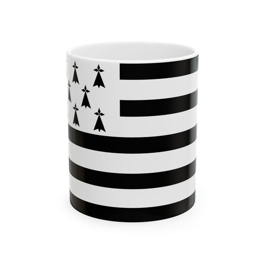 Gwenn ha du 8 mouchetures (Belgium) White Coffee Mug-11oz-Go Mug Yourself