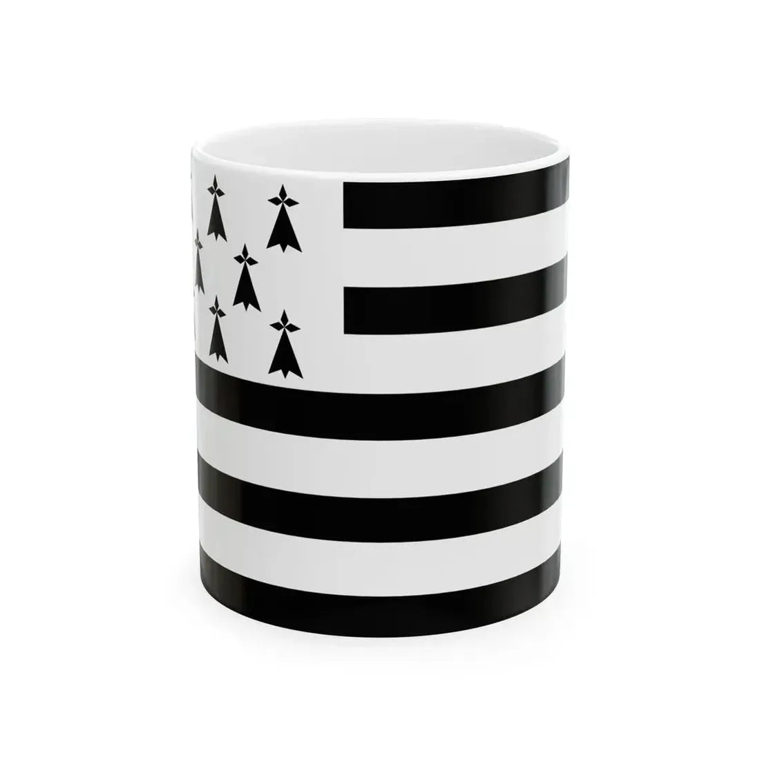 Gwenn ha du 8 mouchetures (Belgium) White Coffee Mug 11oz - Go Mug Yourself