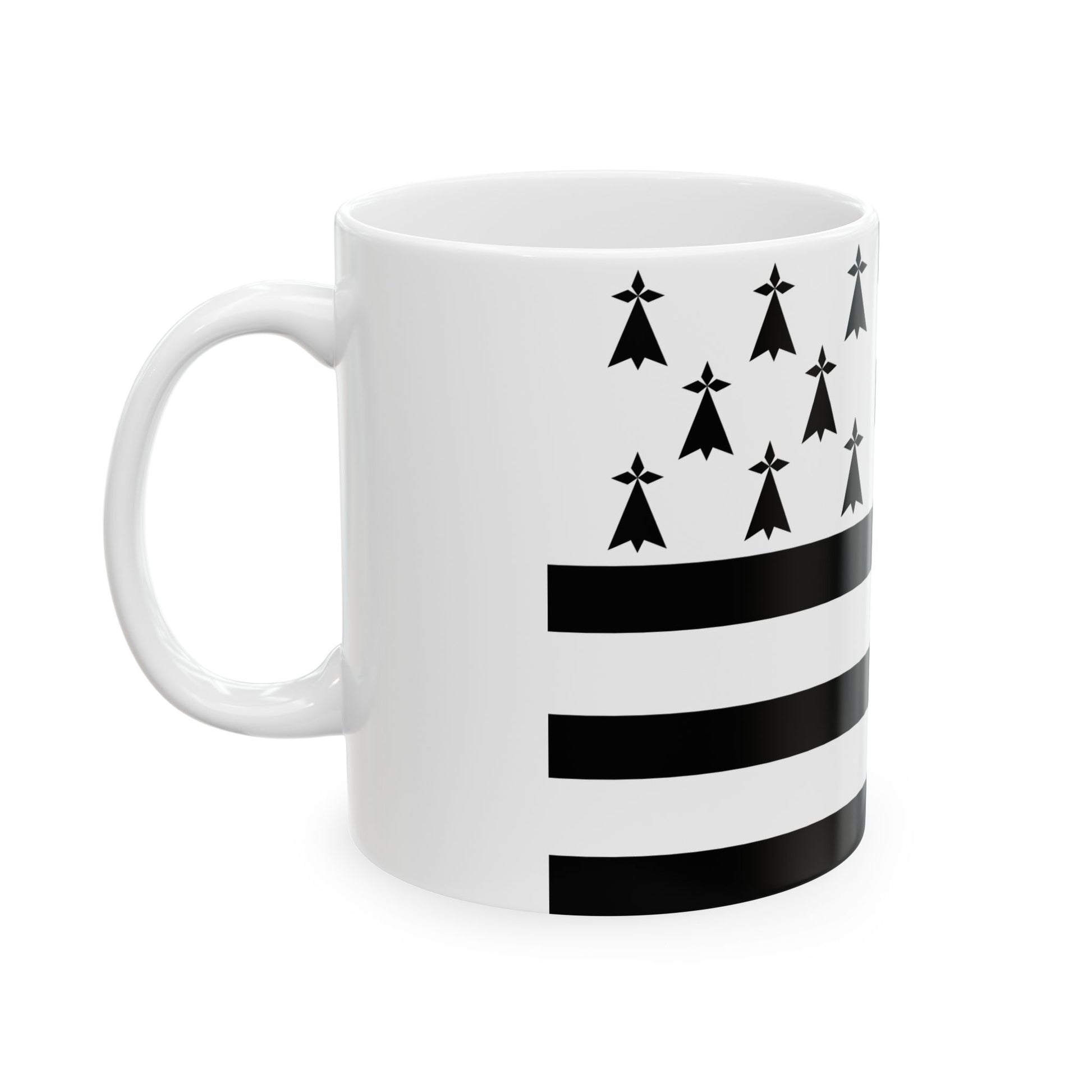 Gwenn ha du 8 mouchetures (Belgium) White Coffee Mug-Go Mug Yourself