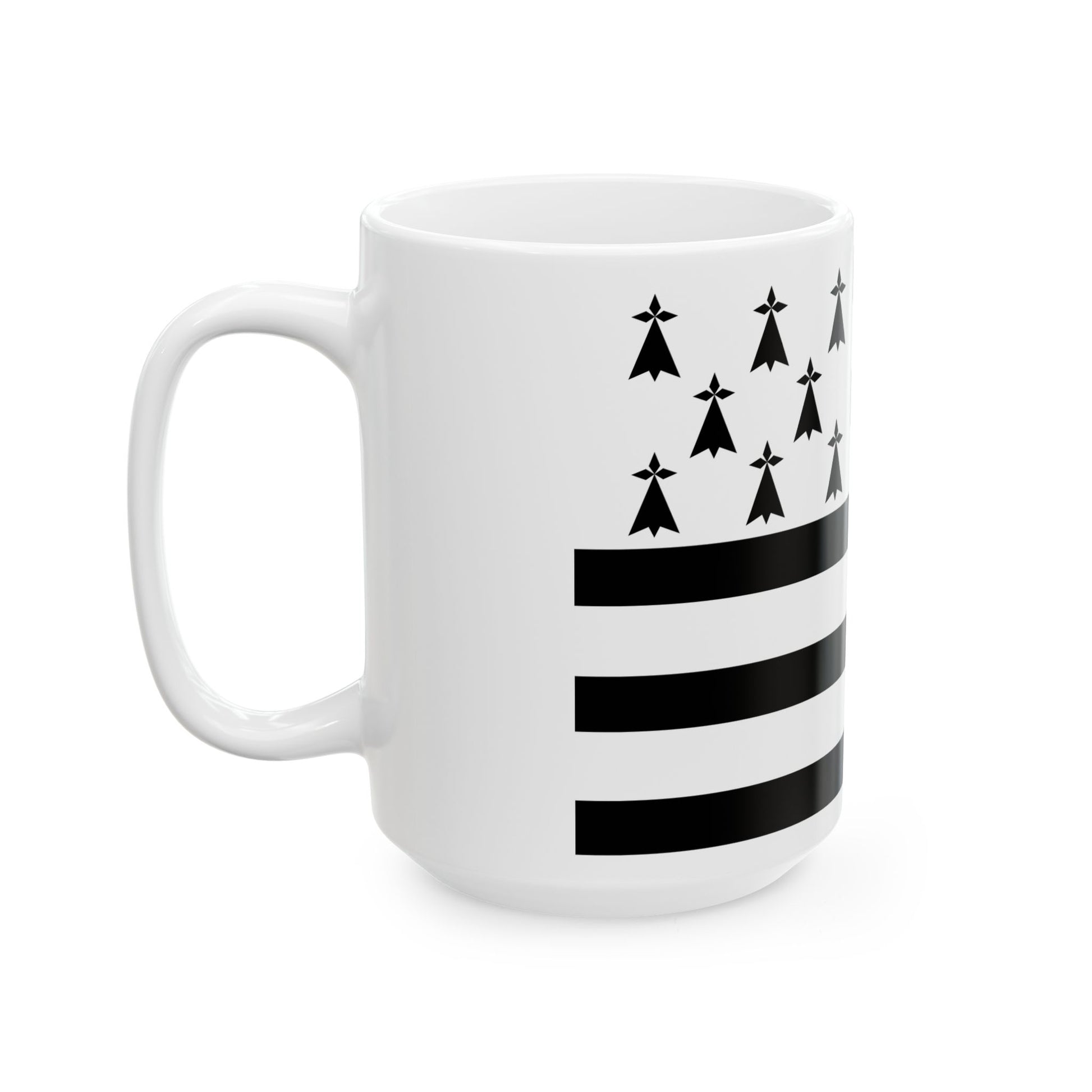 Gwenn ha du 8 mouchetures (Belgium) White Coffee Mug-Go Mug Yourself