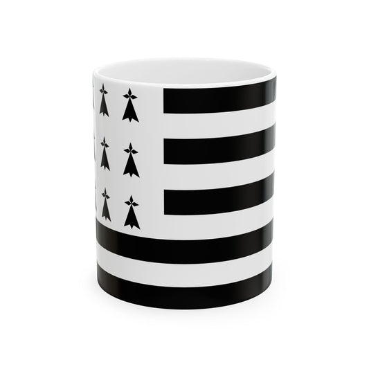 Gwenn ha Du 9 mouchetures - 1937 (Belgium) White Coffee Mug-11oz-Go Mug Yourself