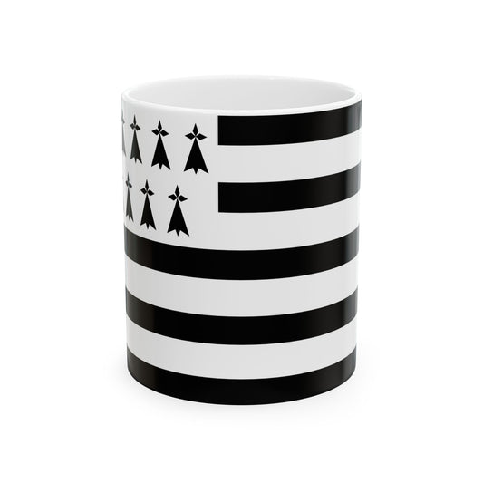 Gwenn ha du 9 mouchetures (Belgium) White Coffee Mug-11oz-Go Mug Yourself
