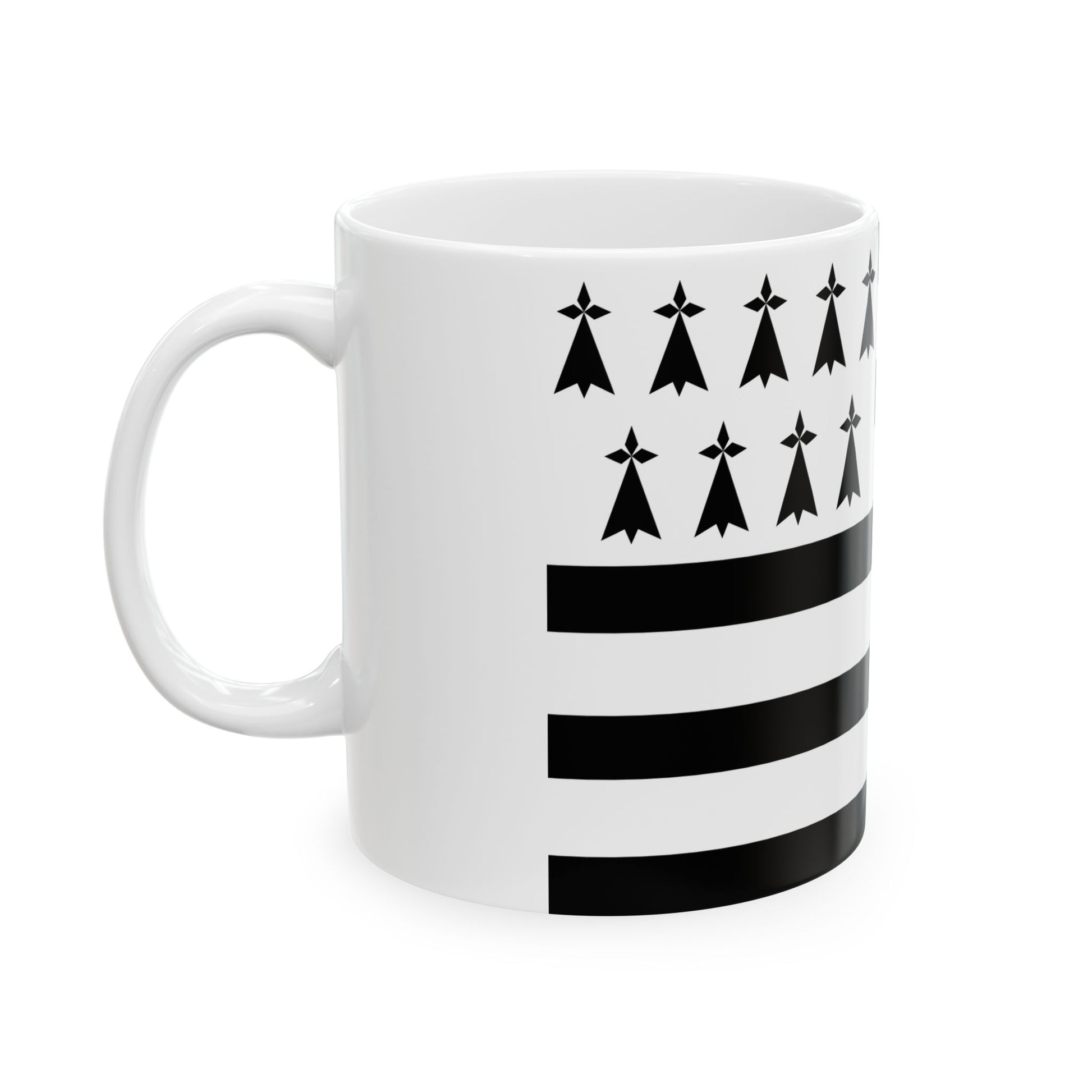 Gwenn ha du 9 mouchetures (Belgium) White Coffee Mug-Go Mug Yourself