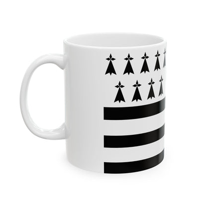 Gwenn ha du 9 mouchetures (Belgium) White Coffee Mug-Go Mug Yourself