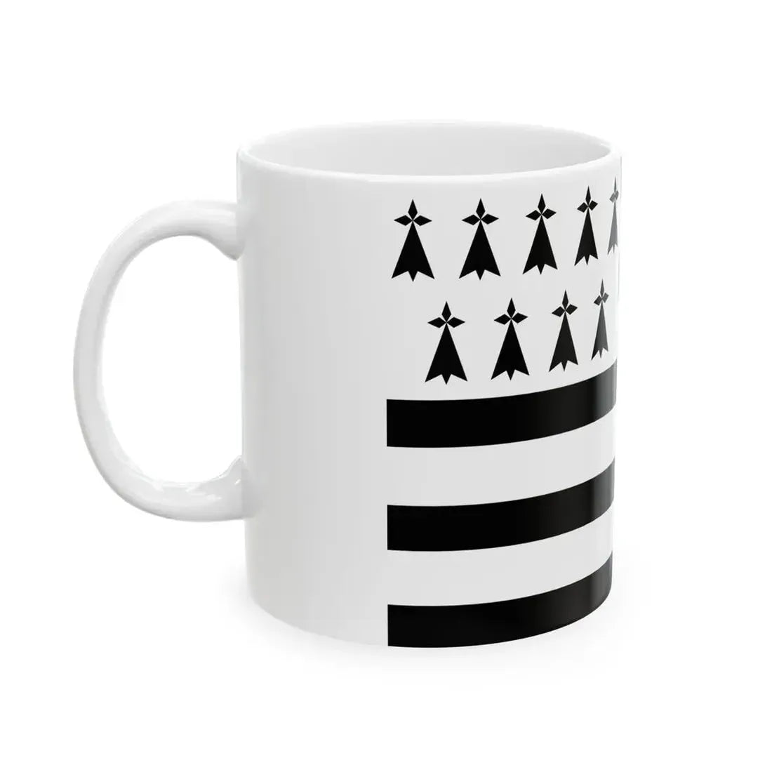 Gwenn ha du 9 mouchetures (Belgium) White Coffee Mug - Go Mug Yourself