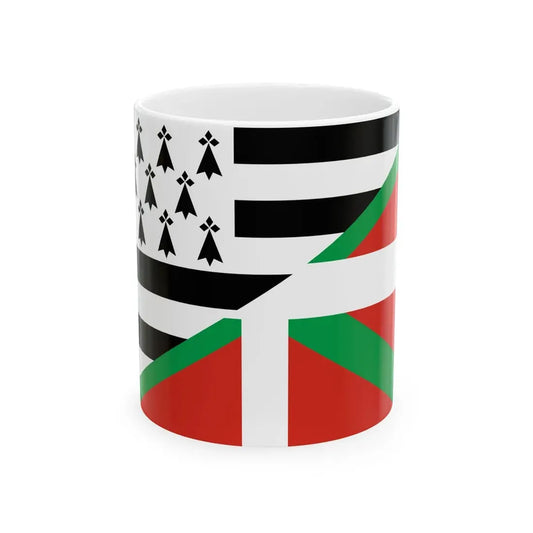 Gwenn-ha-du ikurrina (Belgium) White Coffee Mug 11oz - Go Mug Yourself