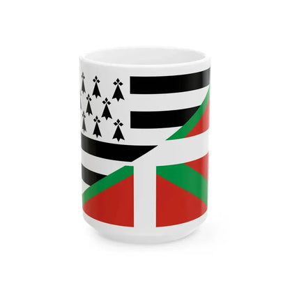 Gwenn-ha-du ikurrina (Belgium) White Coffee Mug 15oz - Go Mug Yourself