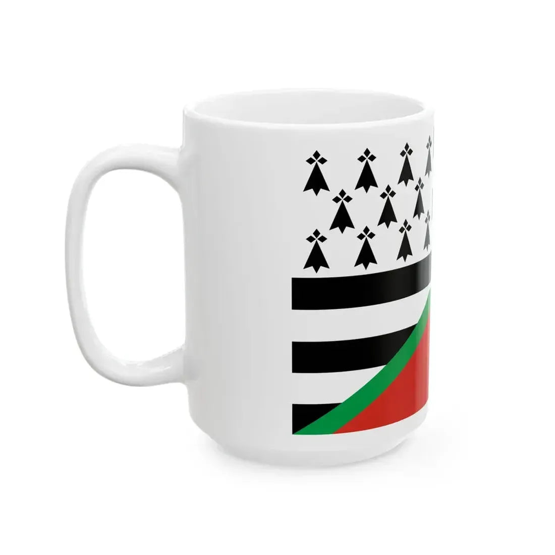 Gwenn-ha-du ikurrina (Belgium) White Coffee Mug - Go Mug Yourself