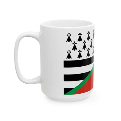 Gwenn-ha-du ikurrina (Belgium) White Coffee Mug - Go Mug Yourself