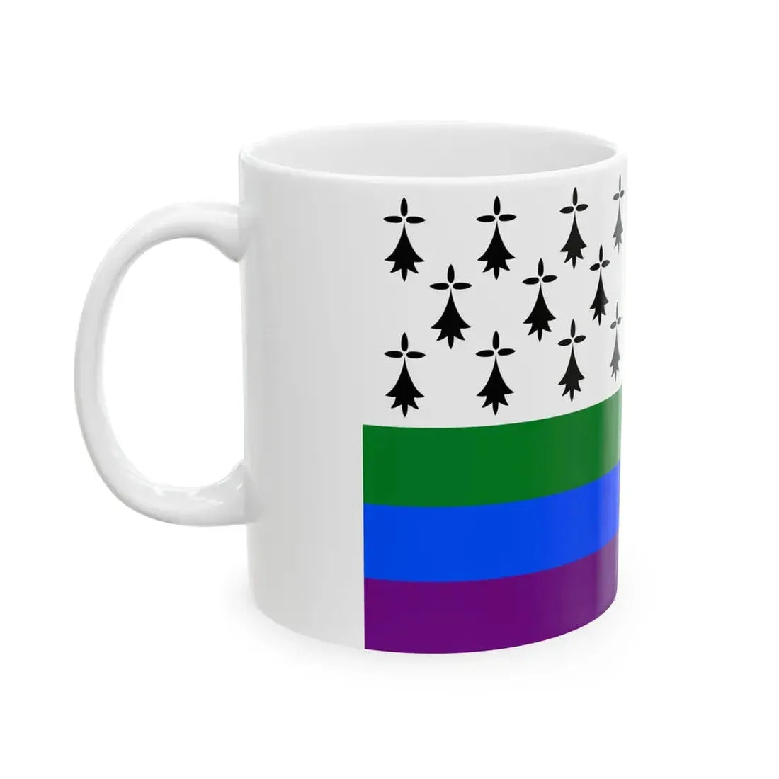 Gwenn-ha-du kanevedenn (Belgium) White Coffee Mug - Go Mug Yourself