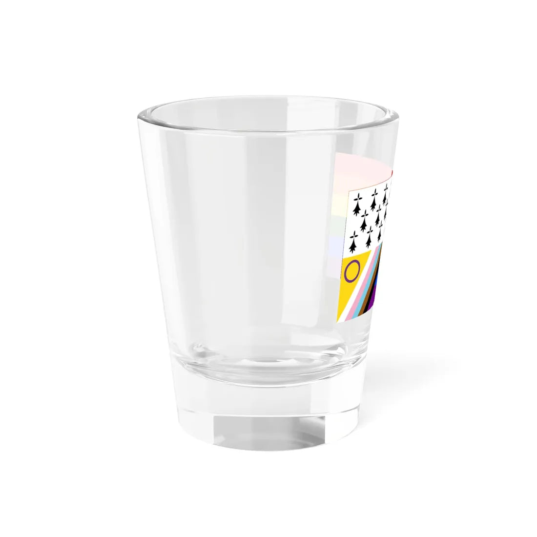 Gwenn-ha-du lgbt (Belgium) Shot Glass 1.5oz - Go Mug Yourself