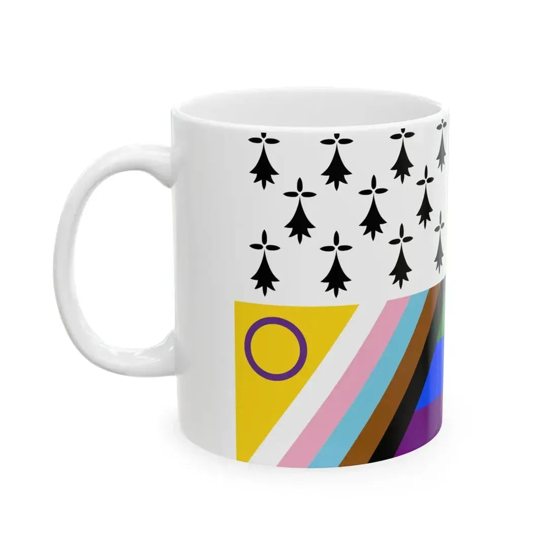 Gwenn-ha-du lgbt (Belgium) White Coffee Mug - Go Mug Yourself
