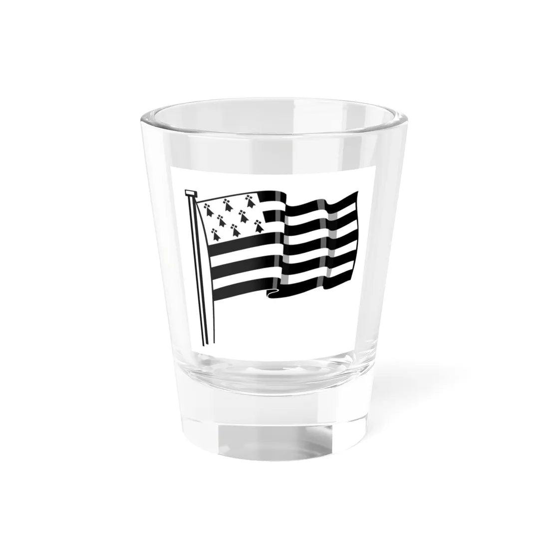 Gwenn ha du ouzh ur wern (Belgium) Shot Glass 1.5oz 1.5oz - Go Mug Yourself