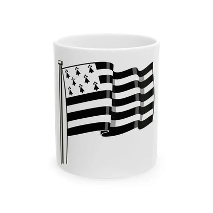 Gwenn ha du ouzh ur wern (Belgium) White Coffee Mug 11oz - Go Mug Yourself