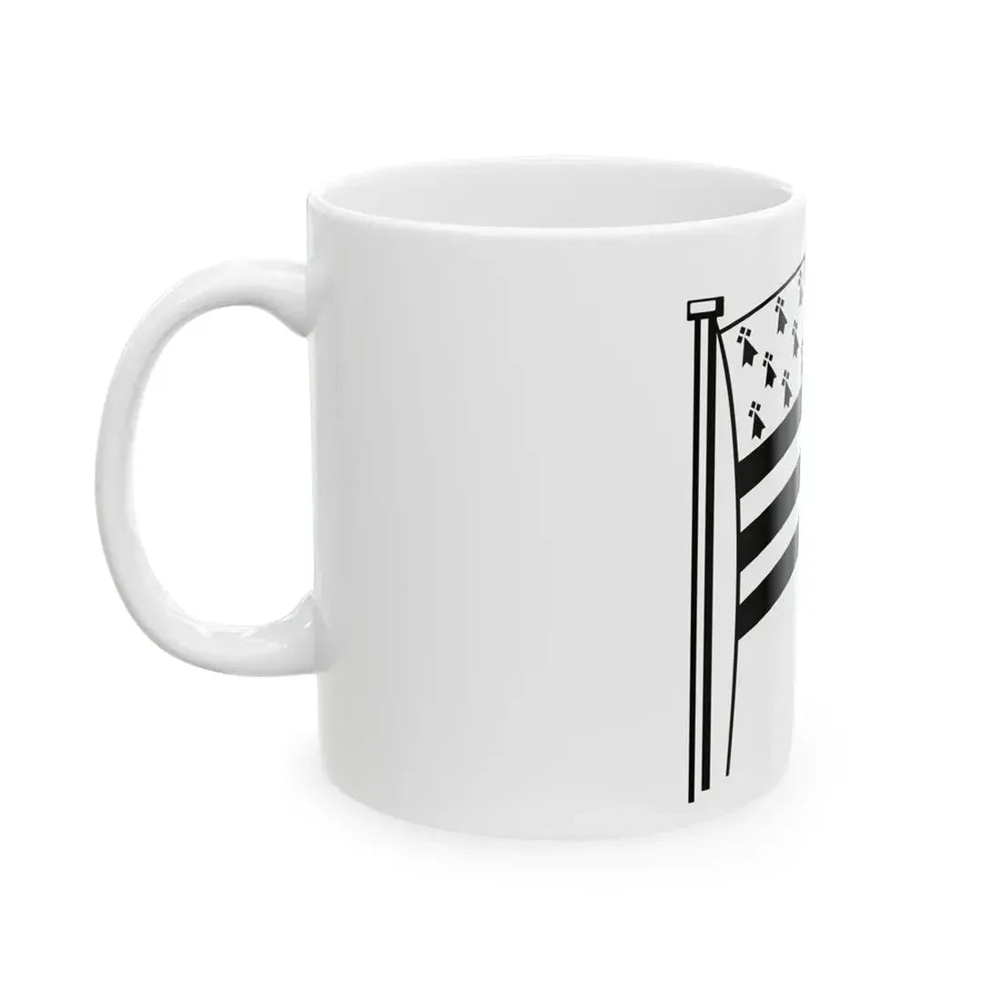 Gwenn ha du ouzh ur wern (Belgium) White Coffee Mug - Go Mug Yourself