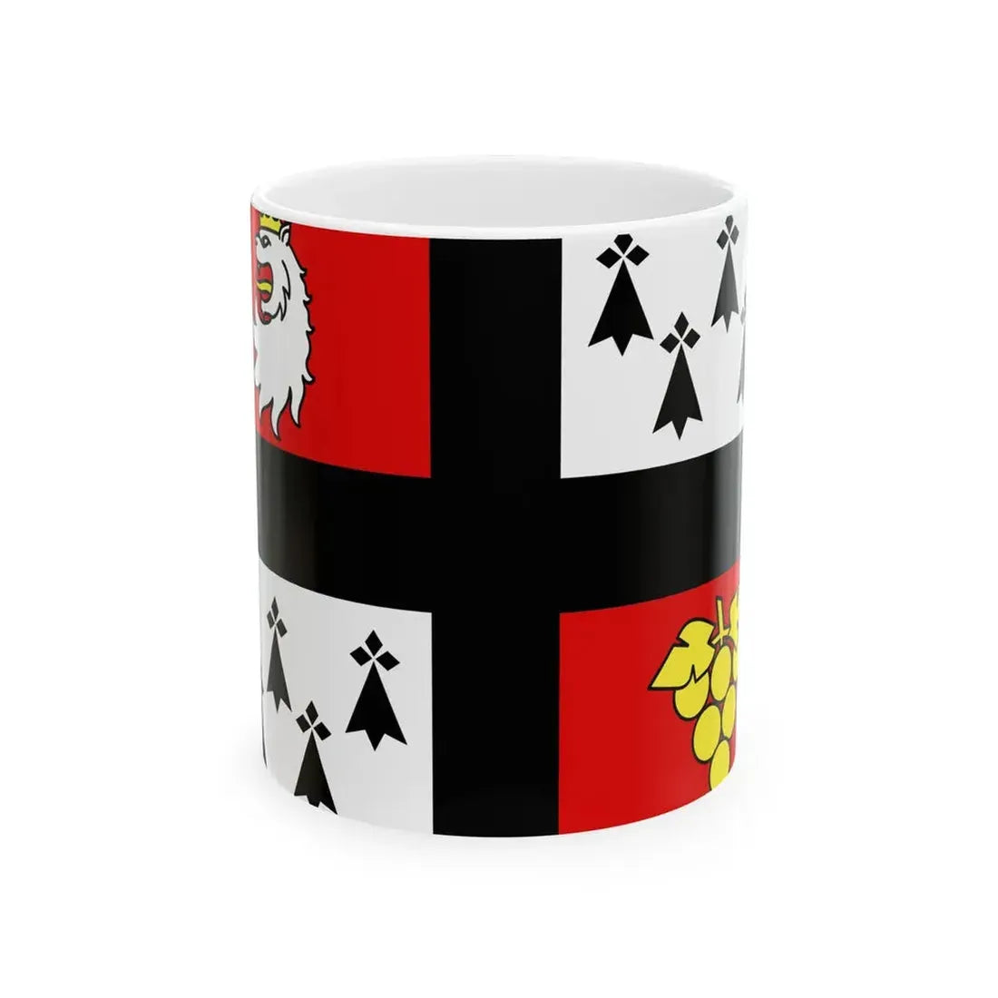 Gwiniegi naoned eeun-vignoable nantais simple (Belgium) White Coffee Mug 11oz - Go Mug Yourself