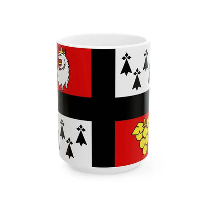 Gwiniegi naoned eeun-vignoable nantais simple (Belgium) White Coffee Mug 15oz - Go Mug Yourself