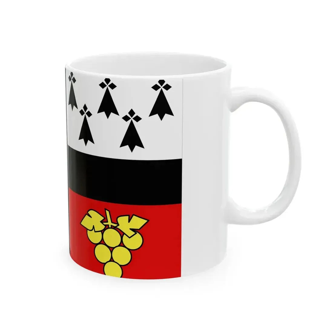 Gwiniegi naoned eeun-vignoable nantais simple (Belgium) White Coffee Mug - Go Mug Yourself