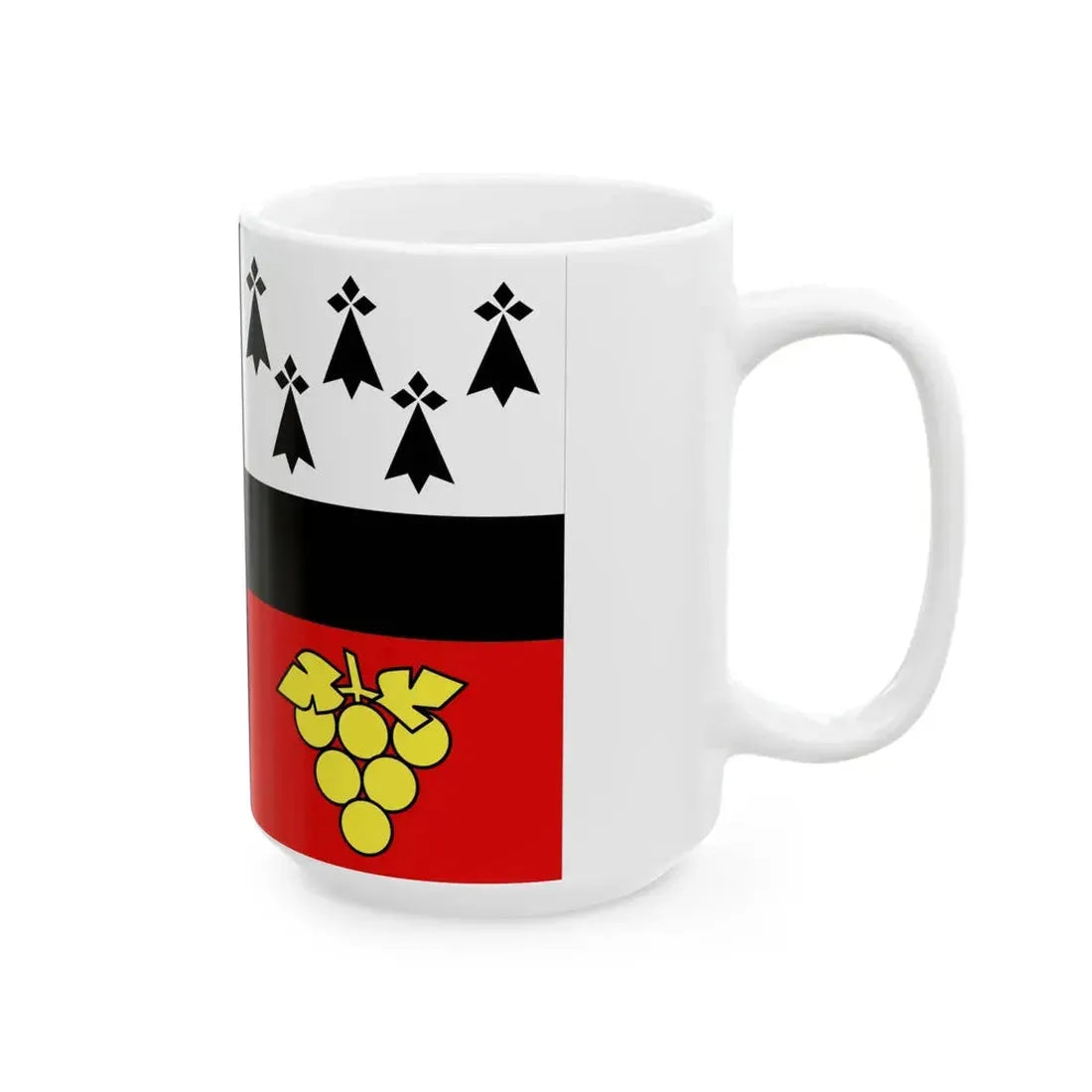 Gwiniegi naoned eeun-vignoable nantais simple (Belgium) White Coffee Mug - Go Mug Yourself