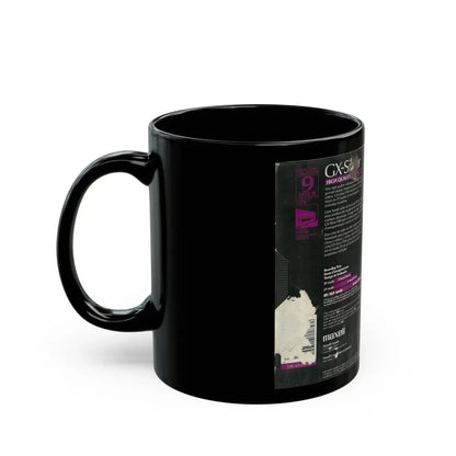 GX SILVER MAXELL VIDEOCASSETTE BLANK TAPE (VHS COVER) - Black Coffee Mug - Go Mug Yourself