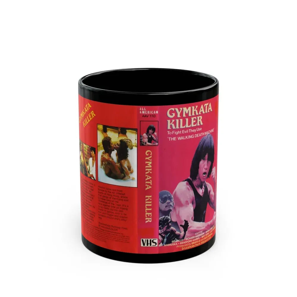 GYMKATA KILLER (VHS COVER) - Black Coffee Mug 11oz - Go Mug Yourself