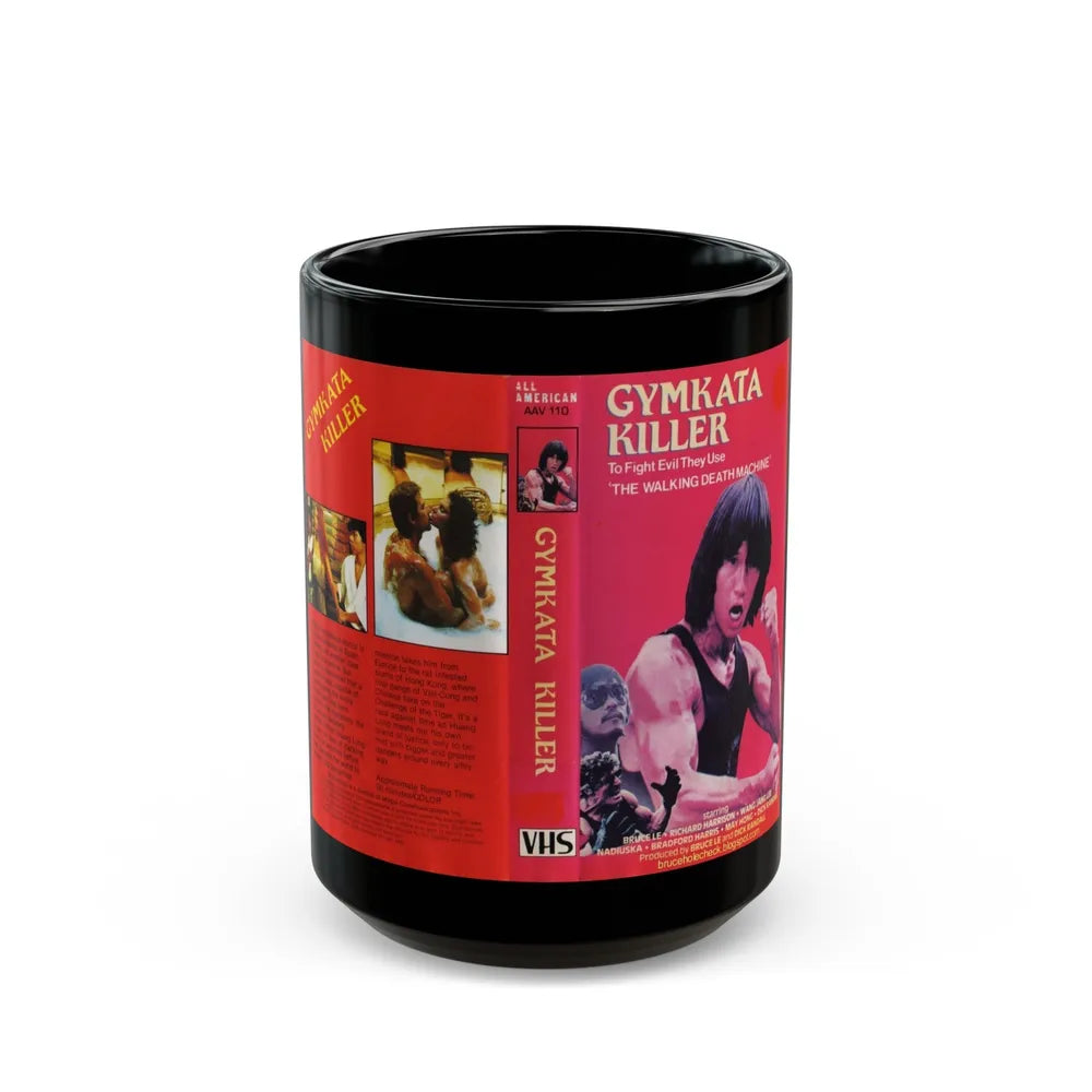 GYMKATA KILLER (VHS COVER) - Black Coffee Mug-15oz-Go Mug Yourself