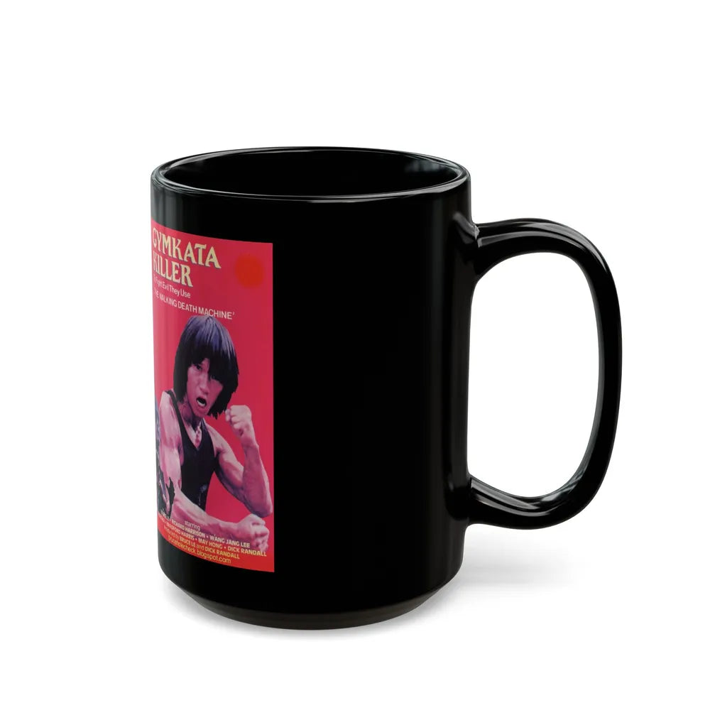 GYMKATA KILLER (VHS COVER) - Black Coffee Mug-Go Mug Yourself