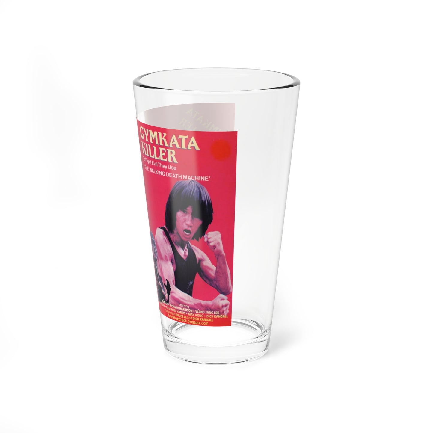 GYMKATA KILLER (VHS COVER) Pint Glass 16oz-Go Mug Yourself