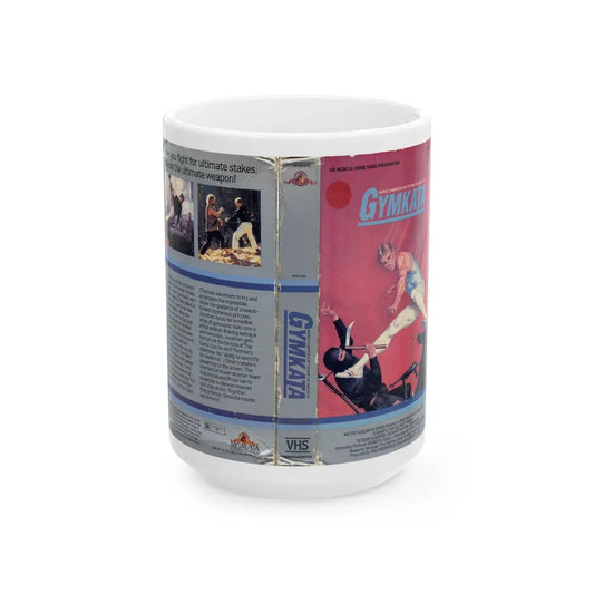 GYMKATA (VHS COVER) - White Coffee Mug-15oz-Go Mug Yourself