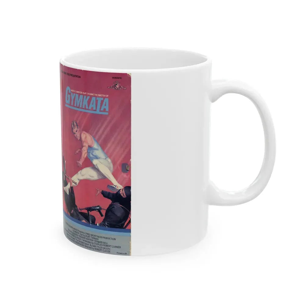 GYMKATA (VHS COVER) - White Coffee Mug - Go Mug Yourself