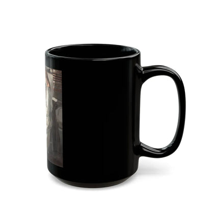 Gypsy with Injured Man - Black Coffee Mug-Go Mug Yourself