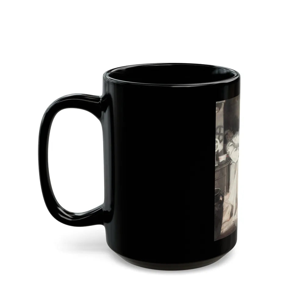 Gypsy with Injured Man - Black Coffee Mug-Go Mug Yourself