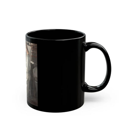 Gypsy with Injured Man - Black Coffee Mug-Go Mug Yourself