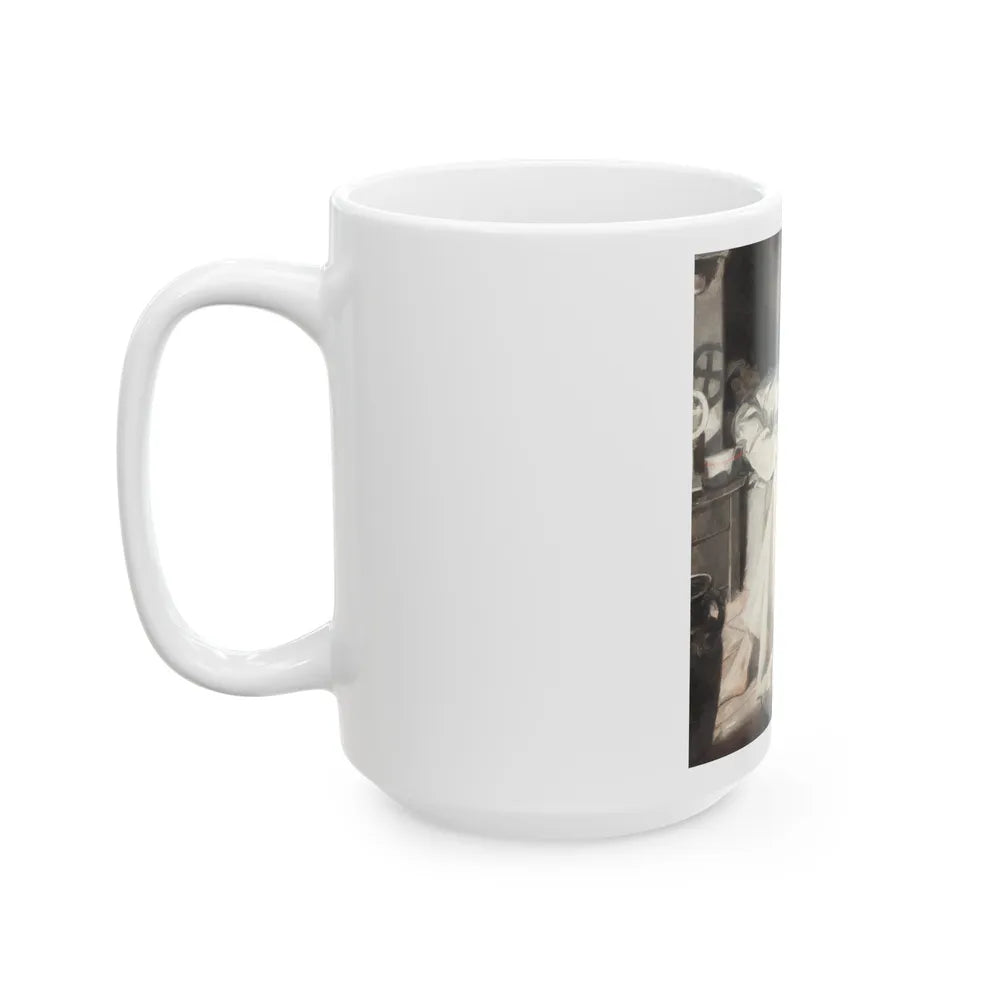 Gypsy with Injured Man - White Coffee Mug-Go Mug Yourself