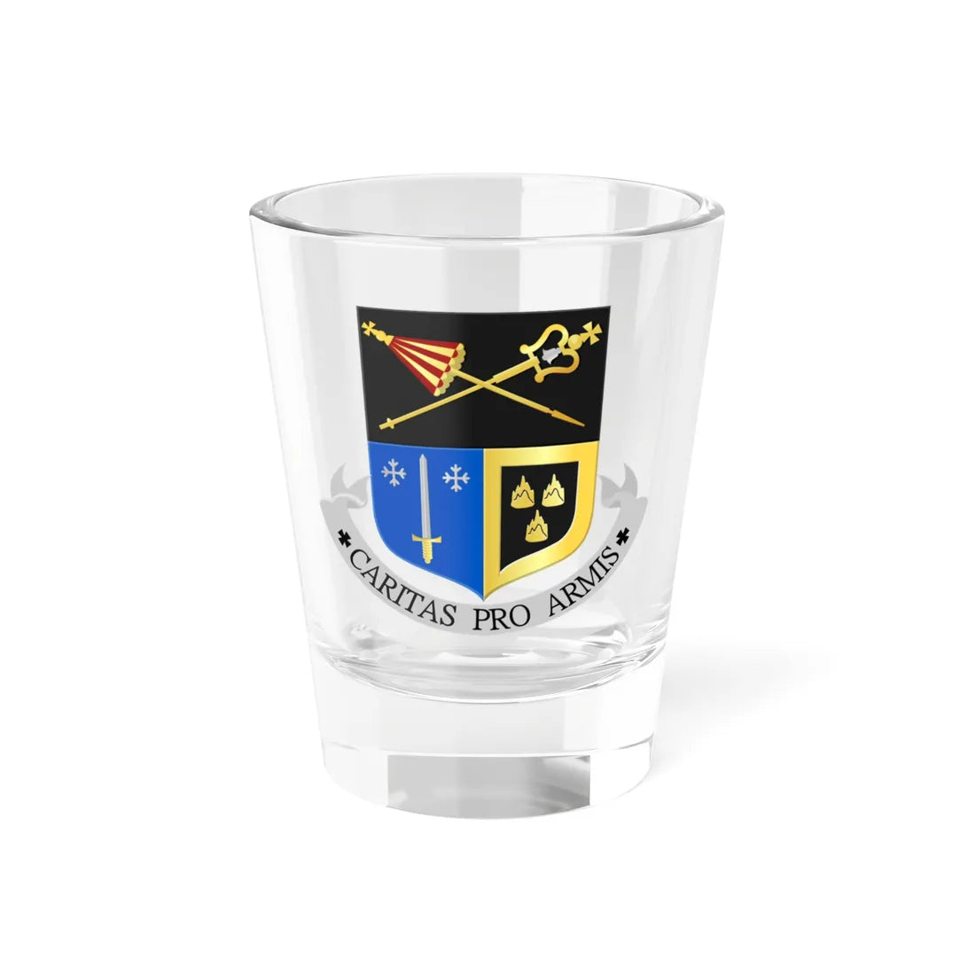 H. Pancratius Tubbergen wapen (Netherlands) (Coat of Arms) Shot Glass 1.5oz 1.5oz - Go Mug Yourself